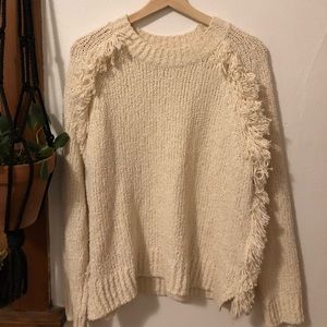 Madewell Fringe Sweater